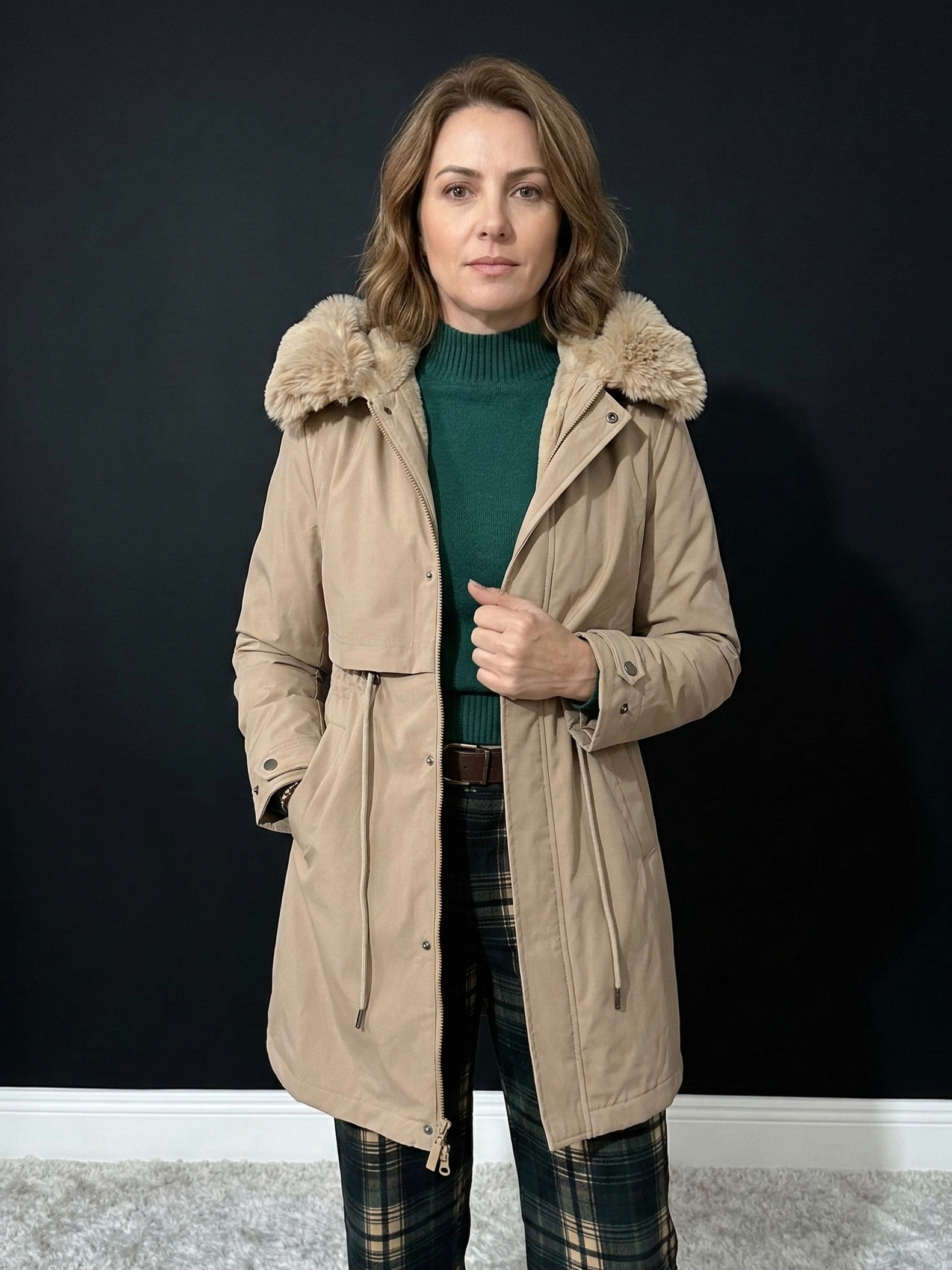 Parka Bege Clássico