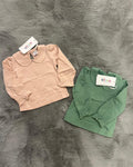 Camisola para Menina com Folho e Gola Especial