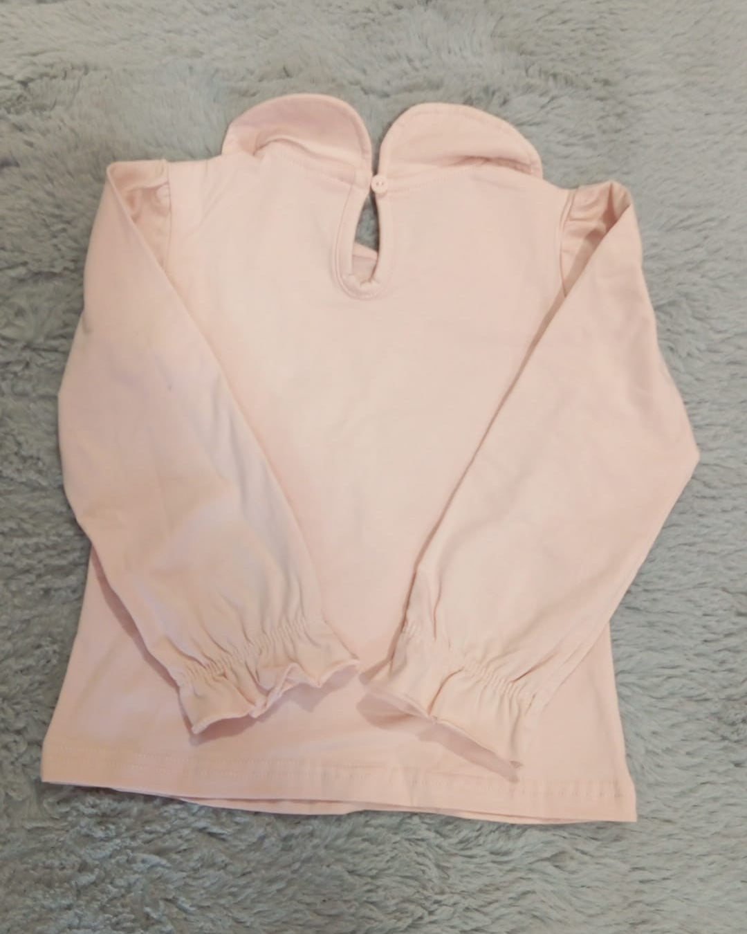 Camisola para Menina com Folho e Gola Especial
