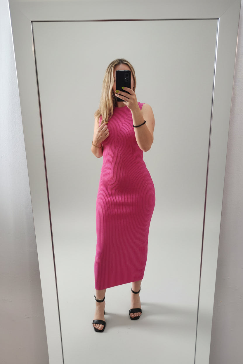 Vestido Justo Rosa My Station